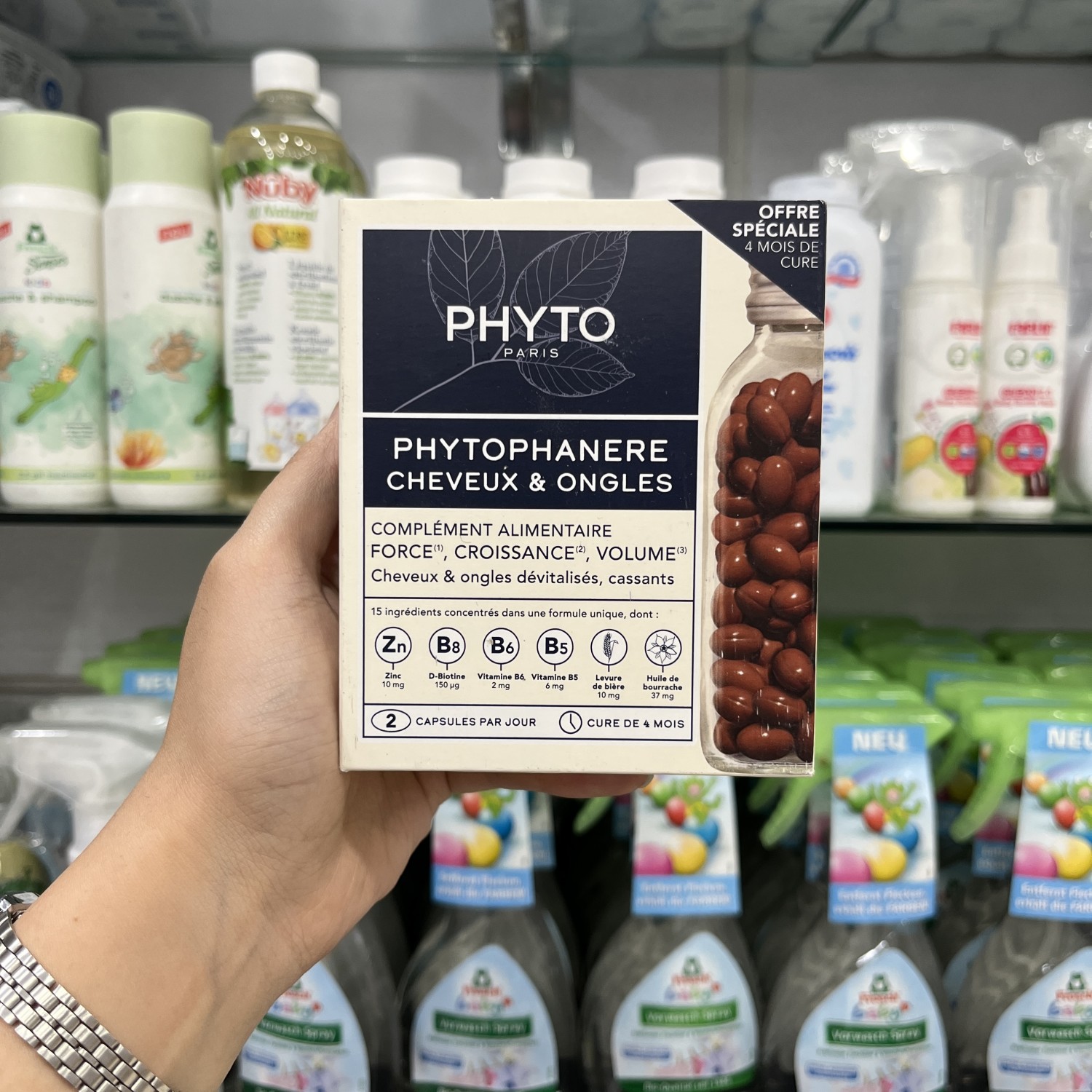 قرص  فیتو PHYTO لاین اصلی ایتالیا فور مویس 4mois بسته 120 عددی