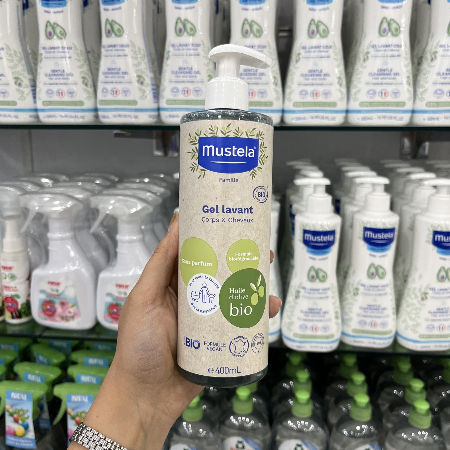 شامپو ژل سرو بدن اوگانیک ماستلا Mustela