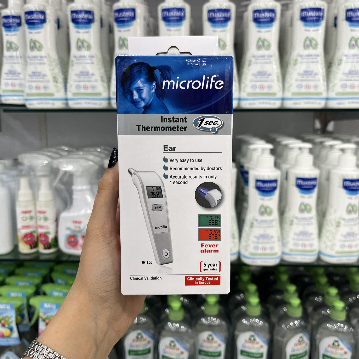 تب‌سنج دیجیتال گوش میکرولایف Microlife IR 150