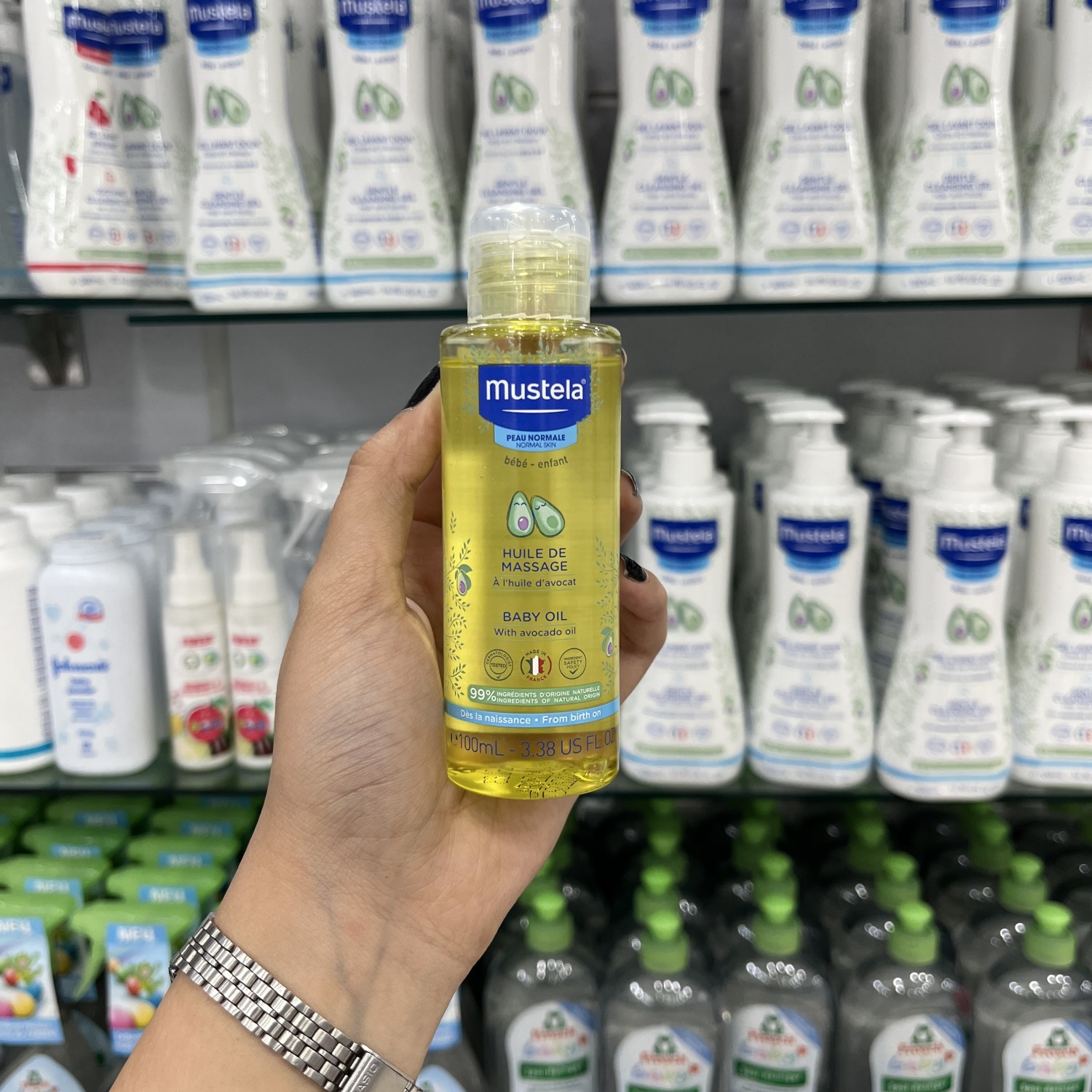 روغن ماساژ 100 میل ماستلا Mustela