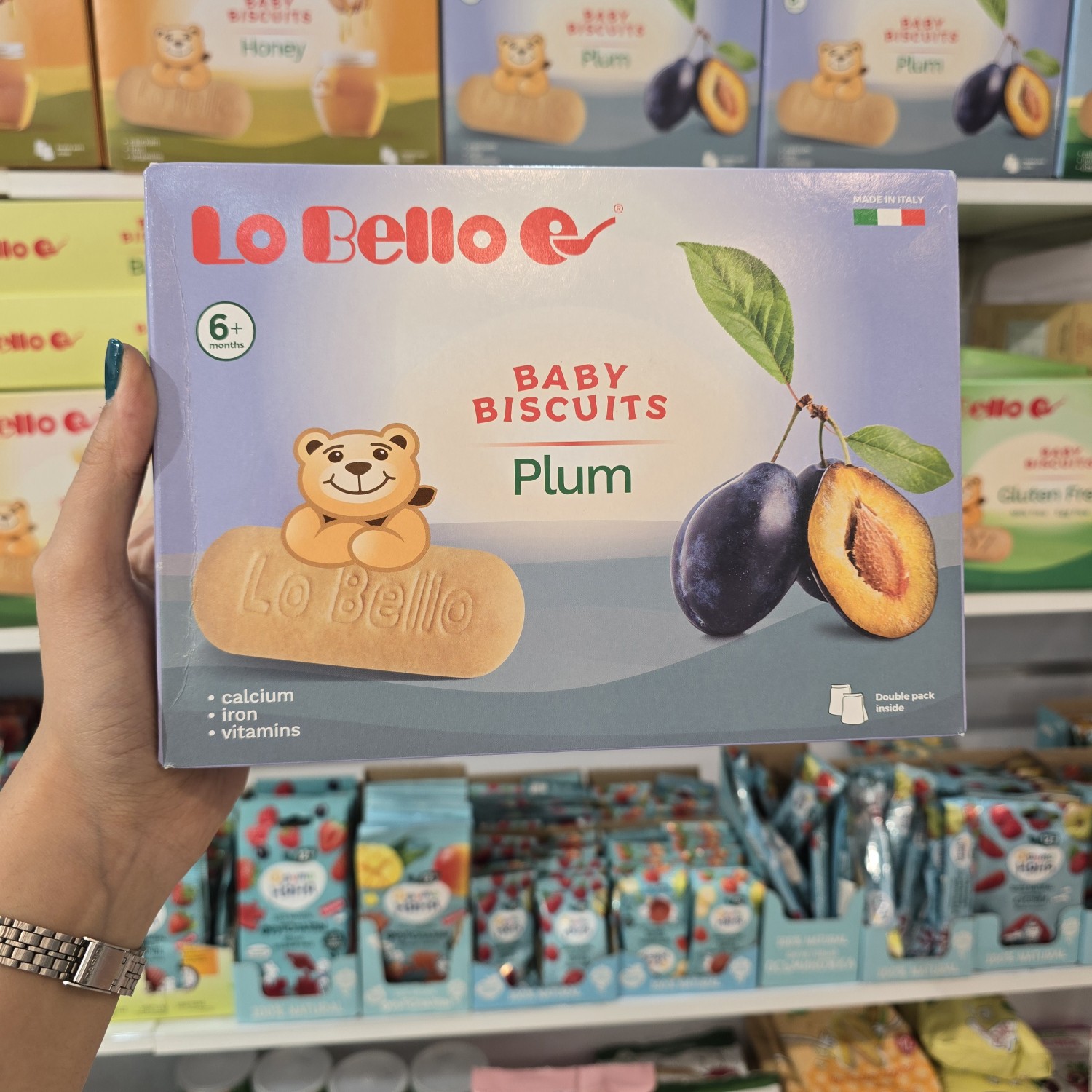 بیسکوییت انگشتی 250 گرمی لوبلو LoBello بدون شیر و تخم مرغ