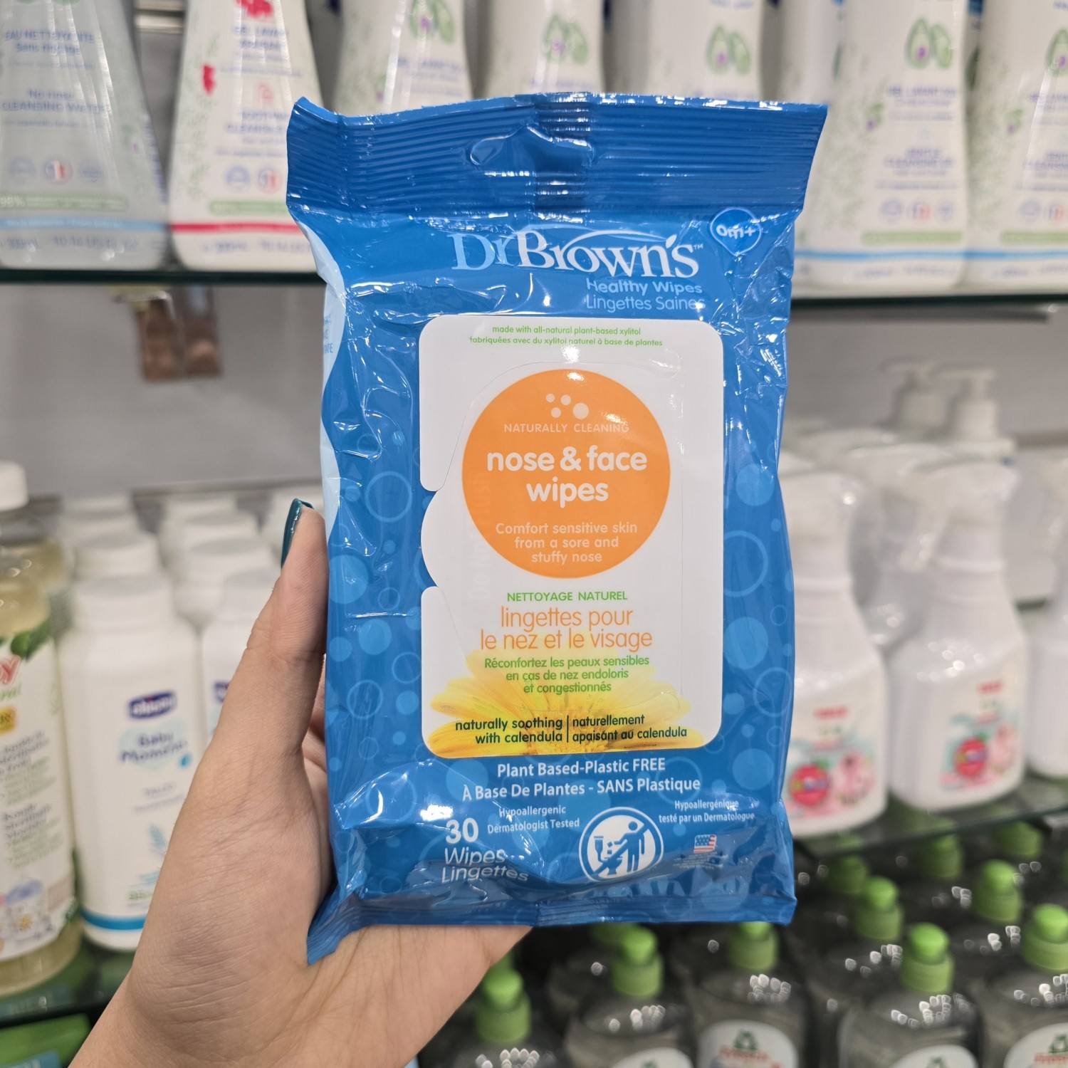 دستمال مرطوب صورت و بینی دکتر براون Dr Brown’s