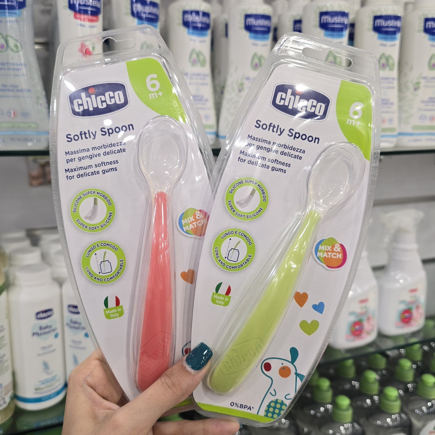 قاشق  سیلیکونی چیکو CHICCO