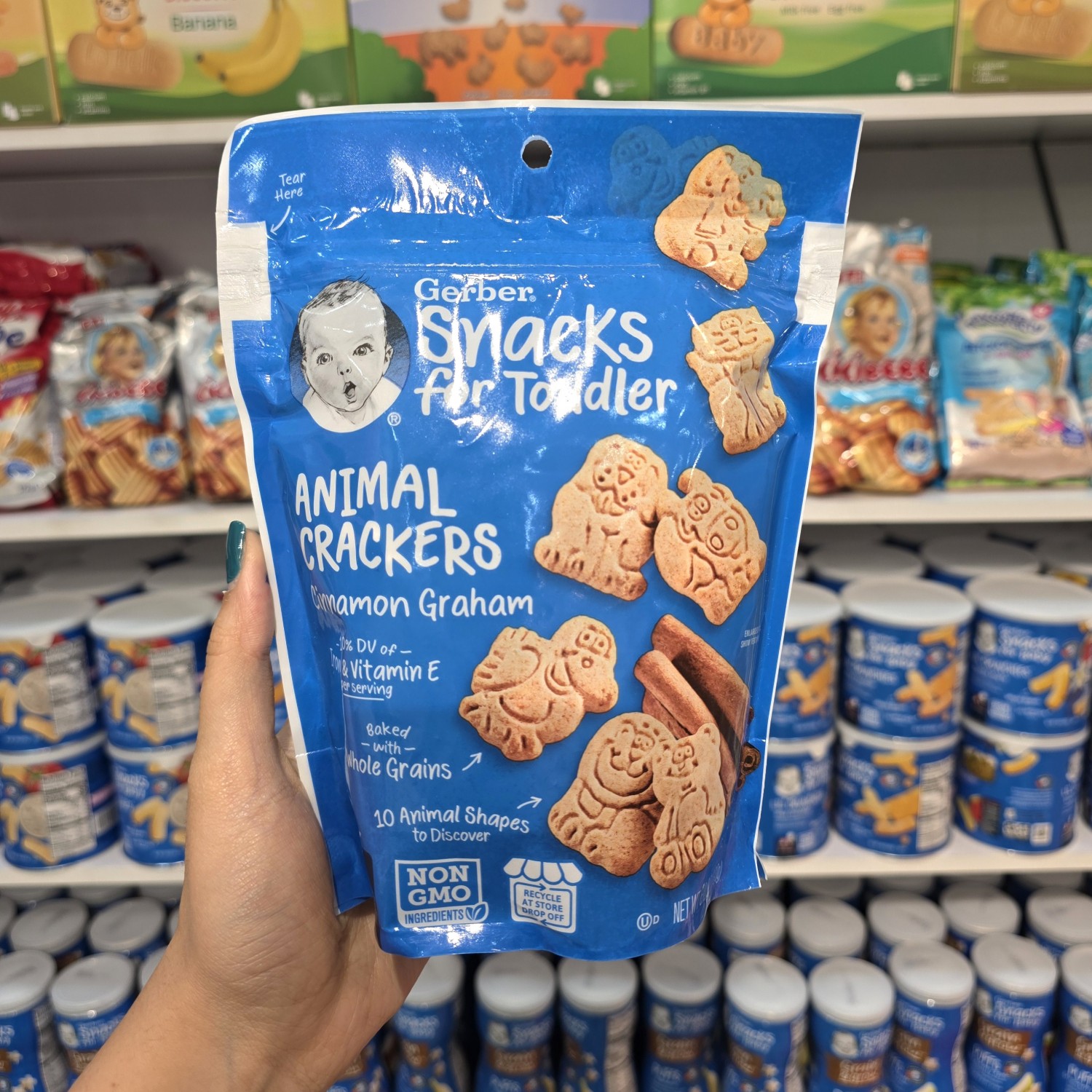 بیسکوییت با طرح حیوانات گربر Gerber