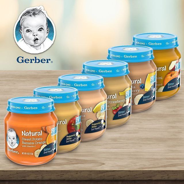 پوره شیشه ای طبیعی جدید گربر Gerber