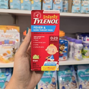 قطره مسکن و تب بر تایلنول Tylenol مناسب برای 0-23 ماه