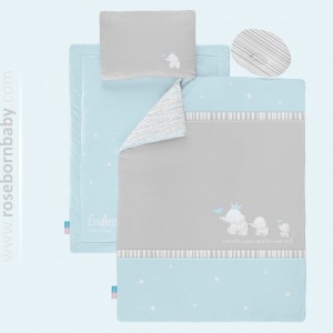 سرویس خواب 4 تکه رز برن Rose born طرح دو فیل آبی