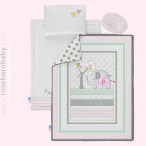 سرویس خواب 4 تکه رز برن Rose born طرح دو فیل