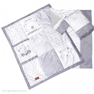 سرویس خواب 4 تکه لیزا Lisa طرح خرس طوسی