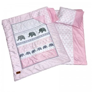 سرویس خواب 4 تکه لیزا Lisa طرح فیل صورتی