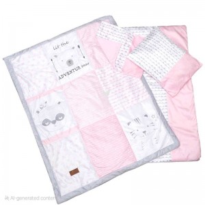 سرویس خواب 4 تکه لیزا Lisa طرح خرس صورتی