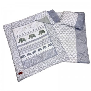 سرویس خواب 4 تکه لیزا Lisa طرح فیل طوسی