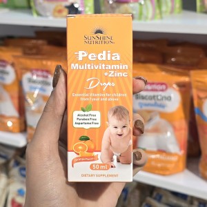 قطره مولتی ویتامین پدیا + زینک سانشاین نوتریشن Sunshine Nutrition Pedia برا 1+ سال