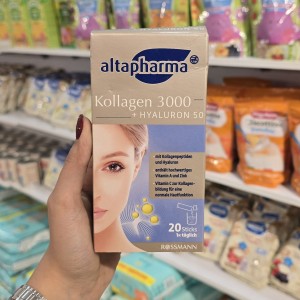 ساشه پودر کلاژن  3000 و هیالورون Collagen Altapharma بسته 20 عددی