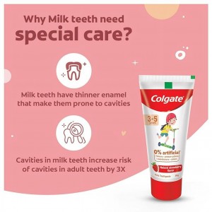 خمیردندان کودکان کلگیت Colgate مناسب برای 3-5 سال