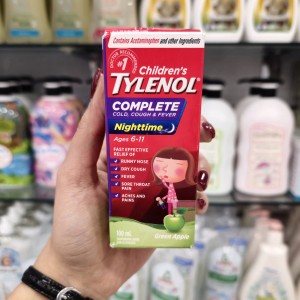 شربت سرفه و مسکن و تب بر تایلنول Tylenol مناسب برای 6-11 سال مدل شب