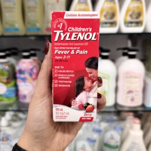 شربت مسکن و تب بر تایلنول Tylenol مناسب برای بدو 2-11 سال