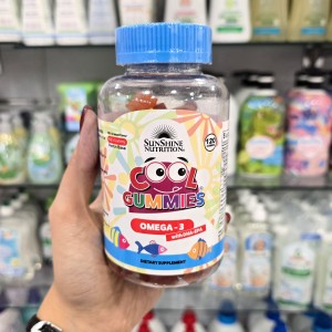 پاستیل امگا 3 سان شاین Sunshine Nutrition بسته 120 تایی