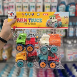 اسباب بازی سرهم شونده 4 عددی طرح کامیون