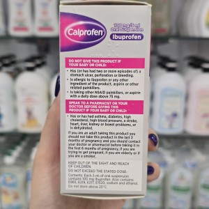 شربت مسکن و تب‌ بر کلپروفن Calprofen بر پایه بروفن