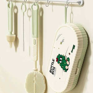 ست شیشه شور مسافرتی قابدار چند کاره سیلیکونی