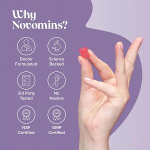  پاستیل منیزیم Novomins Kids برای 3+ سال