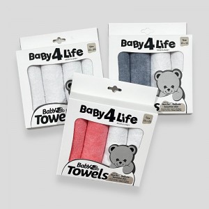 حوله دست و صورت نوزاد 4 عددی بیبی فورلایف BABY4LIFE
