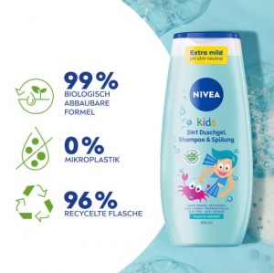 شامپو  سر و بدن حاوی نرم کننده نیوآ NIVEA تولید آلمان