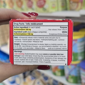 قرص‌ جویدنی مسکن و تب بر تایلنول Tylenol برای 2-11 سال