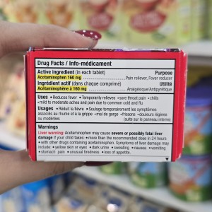 قرص‌ جویدنی تب بر و گلو درد تایلنول Tylenol برای 2-11 سال