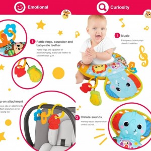 بالش گردنی و کمری کودک طرح فیل وین فان Winfun