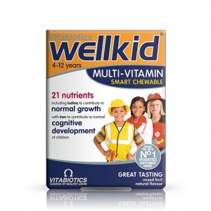 قرص مولتی ویتامین جویدنی ول کید Wellkid برای 4+ سال