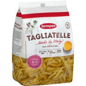 پاستا تالیاتله بدون گلوتن با تخم‌مرغ سمپر Semper 