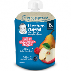 پوره میوه‌ ساندیسی گربر Gerber محصول لهستان