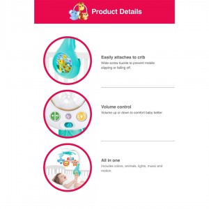 آویز تخت حیوانات موزیکال وین فان Winfun
