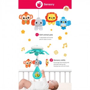 آویز تخت حیوانات موزیکال وین فان Winfun