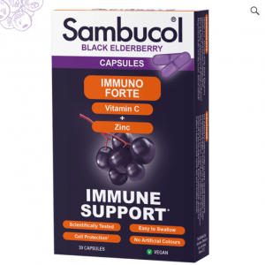 کپسول تقویت سیستم ایمنی سامبوکل Sambucol Immuno Forte Capsules برای 12+ سال
