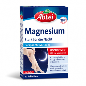 قرص منیزیم  Abtei Magnesium مناسب شب