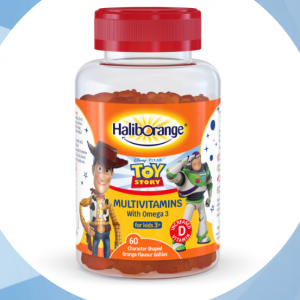 پاستیل مولتی ویتامین و امگا 3 هالیب اورنج Halib orange