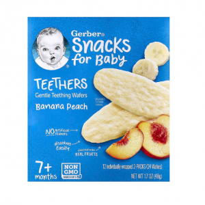 اسنک ویفر دندانی کودک گربر Gerber برای 7+ ماه