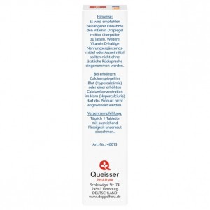 ویتامین D3 دوپل‌ Doppelherz دوز ۲۰۰۰ واحدی