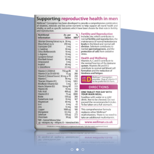 قرص  تخصصی باروری مردان  Wellman Conception