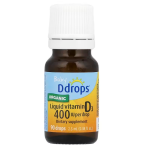 قطره ویتامین دی 3  Baby Ddrops  دوز 400 IU تولید کانادا