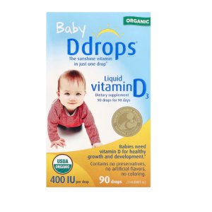 قطره ویتامین دی 3  Baby Ddrops  دوز 400 IU تولید کانادا