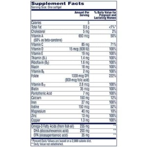 قرص مولتی‌ ویتامین بارداری One A Day® Prenatal Multi تولید کانادا