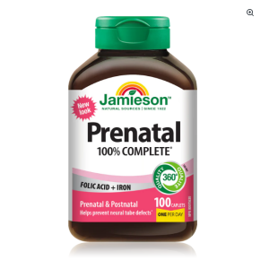 قرص مولتی‌ ویتامین بارداری جیمسون Jamieson 100% Complete Prenatal