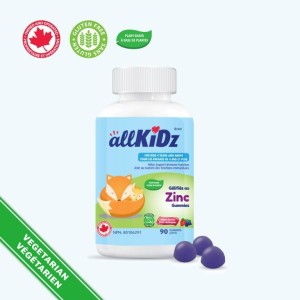 پاستیل زینک کودکان allKiDz® Zinc Gummies تولید کانادا