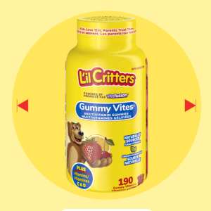 پاستیل مولتی‌ ویتامین کودکان L’il Critters™ GummyVites™