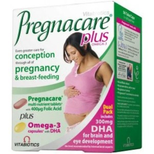 قرص‌ پرگناکر پلاس Pregnacare Plus با امگا 3