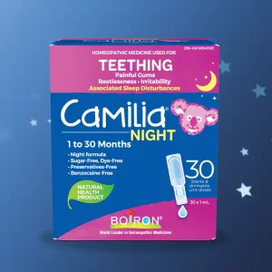 قطره تسکین لثه کاملیا بایورن BOIRON CaMilia مناسب برای 1 تا 30 ماه